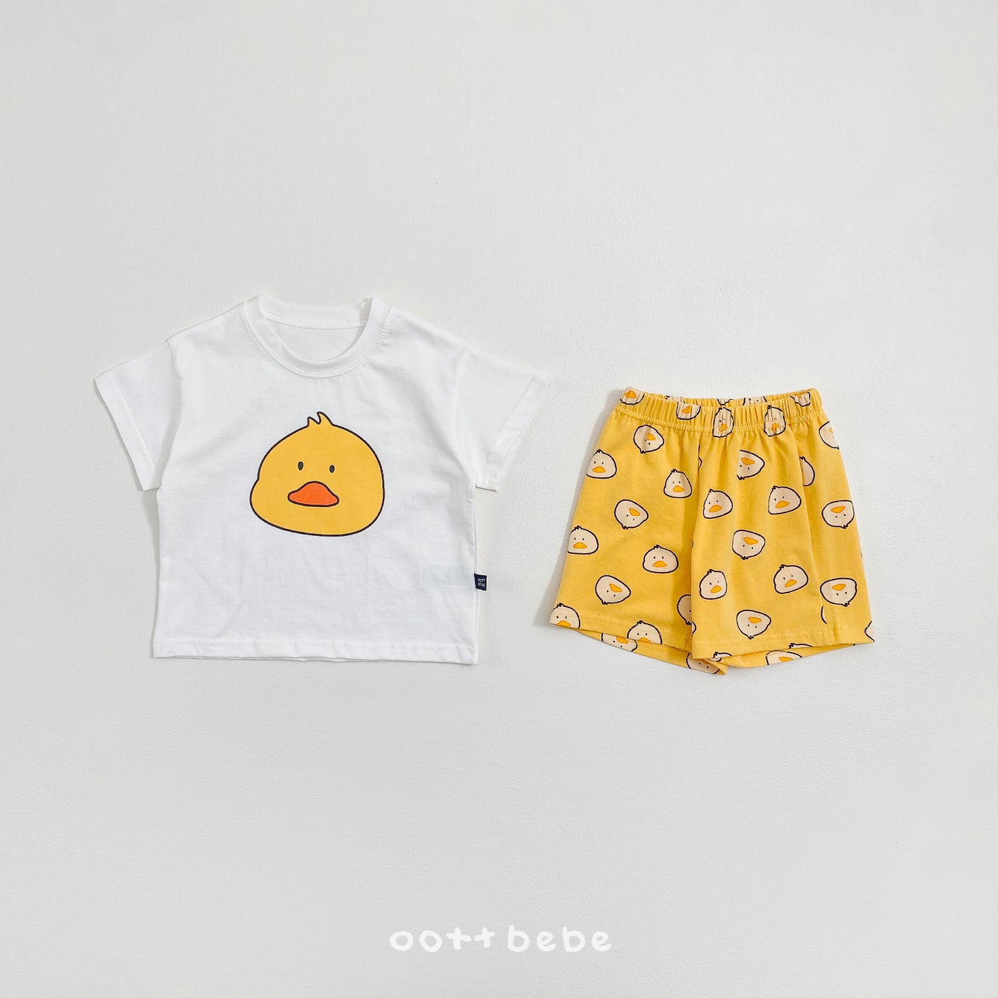 (Pre-order) OOTTBEBE Summer - Happy Friends T-shirt 해피프렌즈티셔츠 (4 Colors)