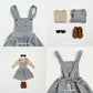 (Pre-order) OOTTBEBE -  Bloom Suspender Dress 블룸멜빵원피스 (2 Colors)