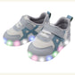 (Pre-order) KoongsKoongs Kids’ Bread LED Light-up Sneakers (Pale Blue)