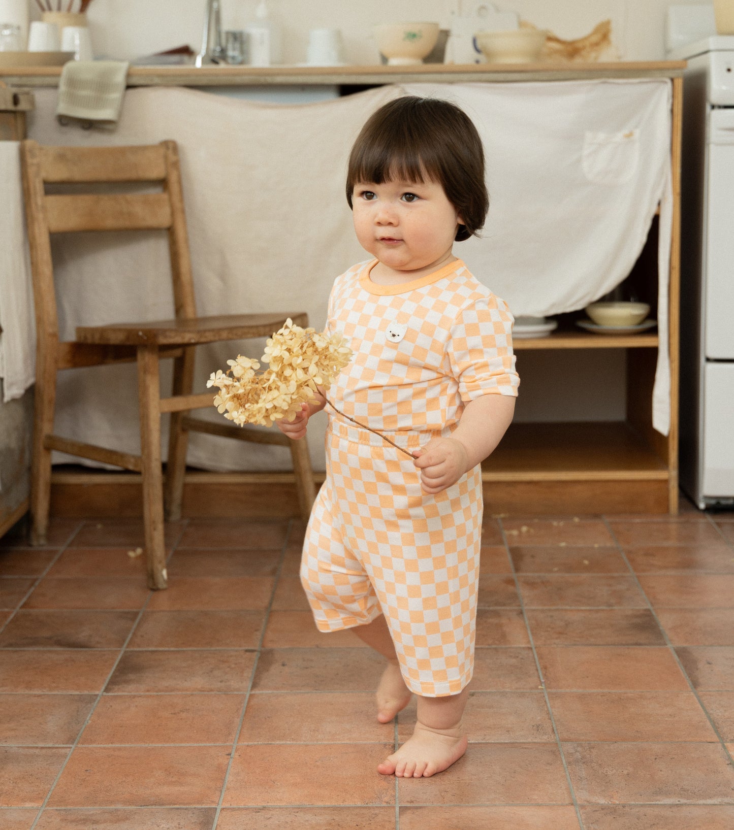 (COCOHANI) Summer MicroModal Checkerboard Short Sleeve Pajama Set (3 Colors)