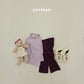 (Pre-order) Soybean Kids Winter - Puffy Contrast Flare Set 퐁실배색플레어세트 (3 Colors)