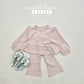 (Pre-order) Soybean Kids - Square Lace Top & Bottom Set 스퀘어레이스 상하복 (2 Colors)