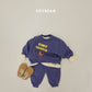 (Pre-order) Soybean Kids Winter - Little Traveler Fleece-Lined Top & Bottom Set 양기모꼬마여행자상하 (3 Colors)