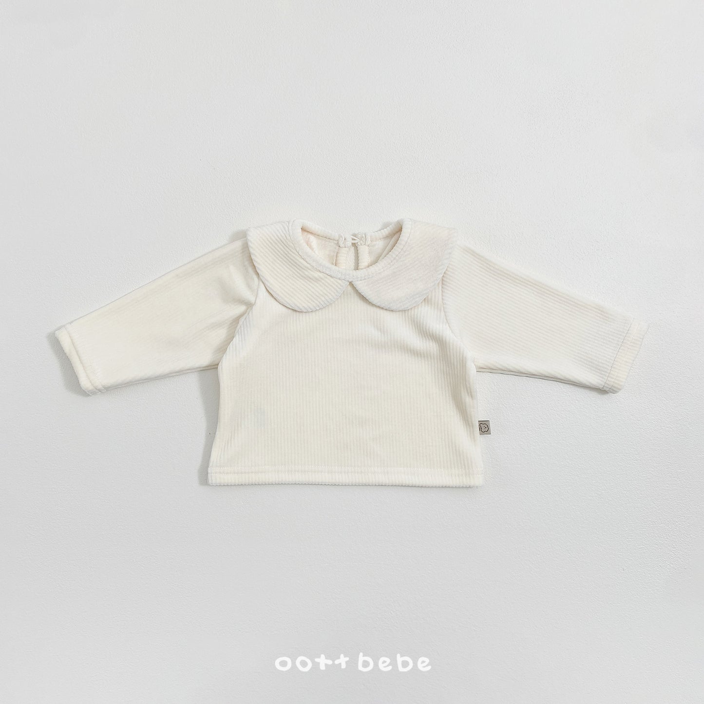 (Pre-order) OOTTBEBE Winter - Mink Collar Tee 밍크카라티셔츠 (3 Colors)