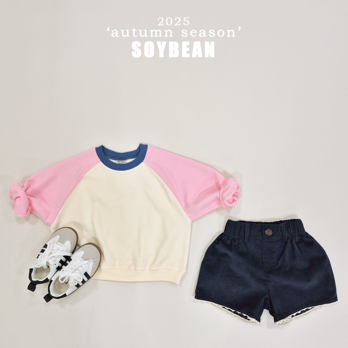 (Pre-order) Soybean Kids - Color Pang Sweatshirt 컬러팡맨투맨 (6 Colors)