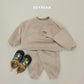 (Pre-order) Soybean Kids Winter - Minky Cozy Ribbed Fleece-Lined Top & Bottom Set 밍크코지상하복 (4 Colors)