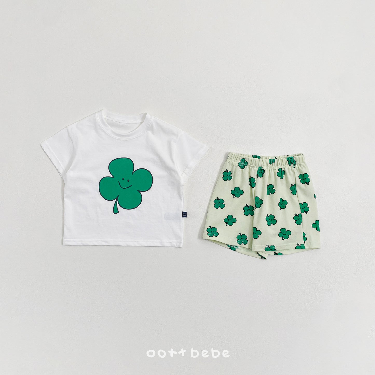 (Pre-order) OOTTBEBE Summer - Happy Friends T-shirt 해피프렌즈티셔츠 (4 Colors)