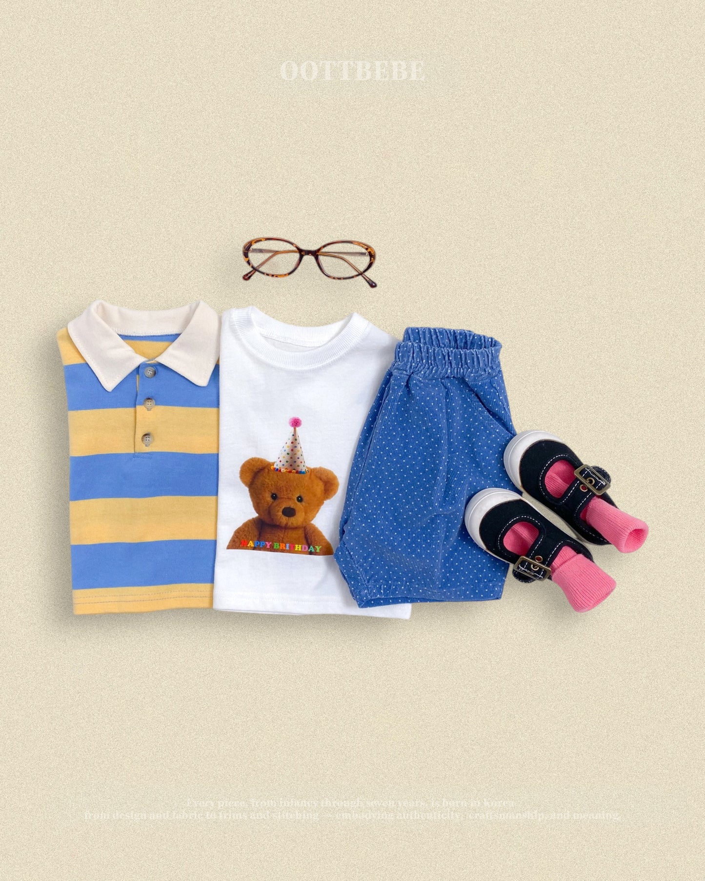 (Pre-order) OOTTBEBE Fall - Play Rugby Collar Tee - 플레이럭비카라티 (2 Colors)