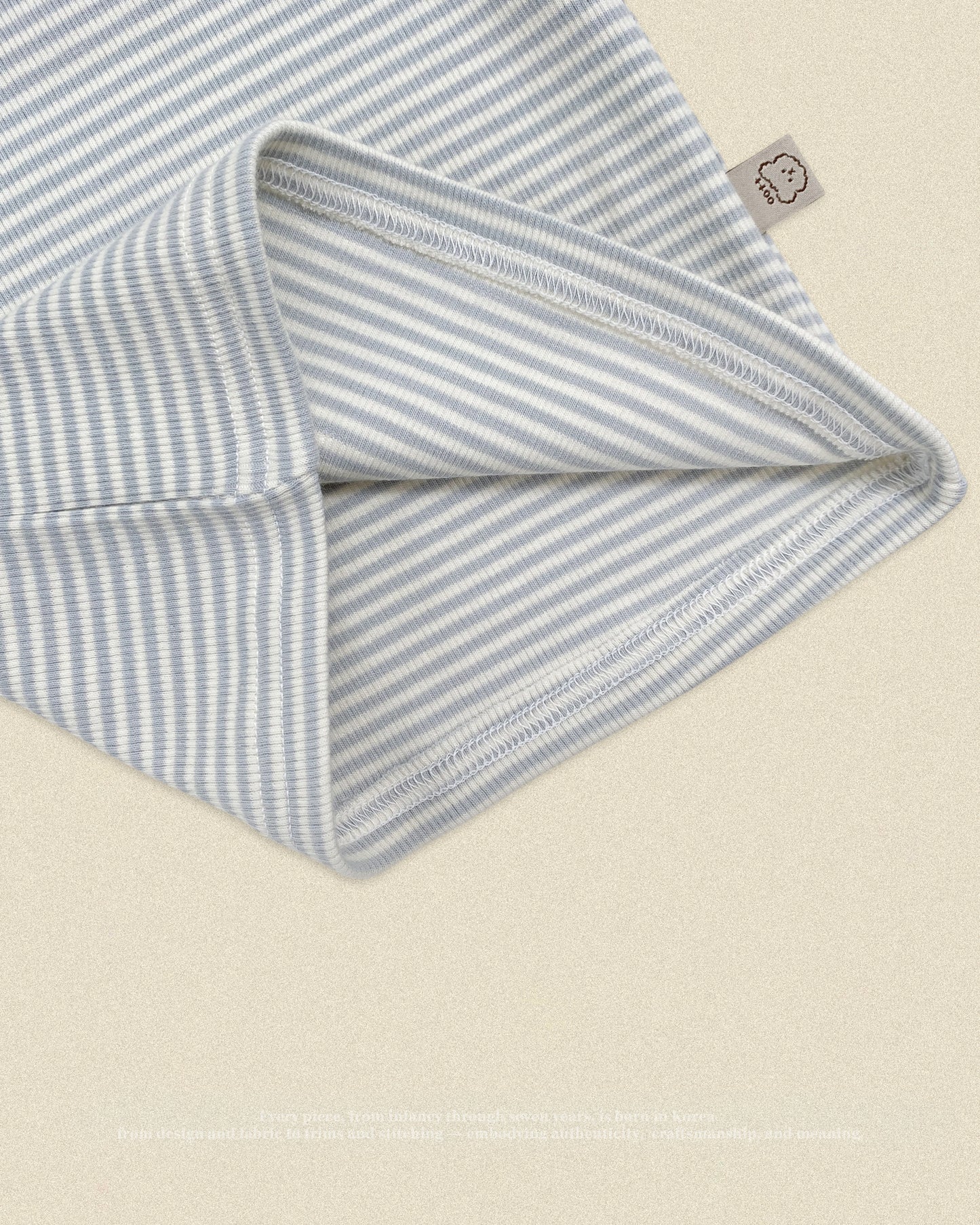 (Pre-order) OOTTBEBE Fall - Sweet Stripe Pajama Set 바닐라라떼실내복 (3 Colors)