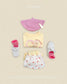 (Pre-order) OOTTBEBE Fall - Cutie Rabbit Top & Bottom Set - 큐티레빗상하복 (2 Colors)
