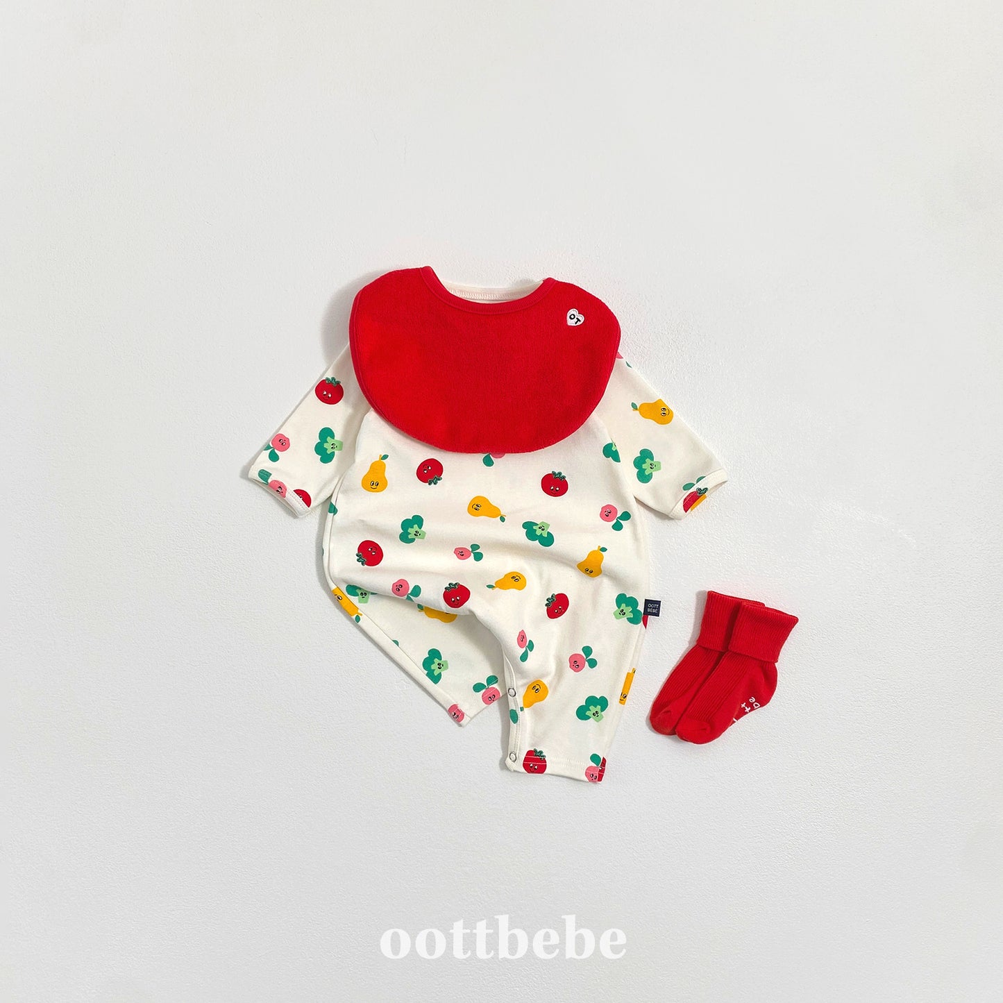 (Pre-order) OOTTBEBE Winter - 	Yum Yum Friends Full Bodysuit 얌얌친구전신슈트 (3 Colors)