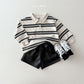 (Pre-order) Daily Bebe - Kids' Collar Stripe Tee 카라 단가라티 (2 Colors)