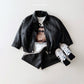 (Pre-order) Daily Bebe - Kids' Faux Leather Jacket 깨죽자켓 (2 Colors)