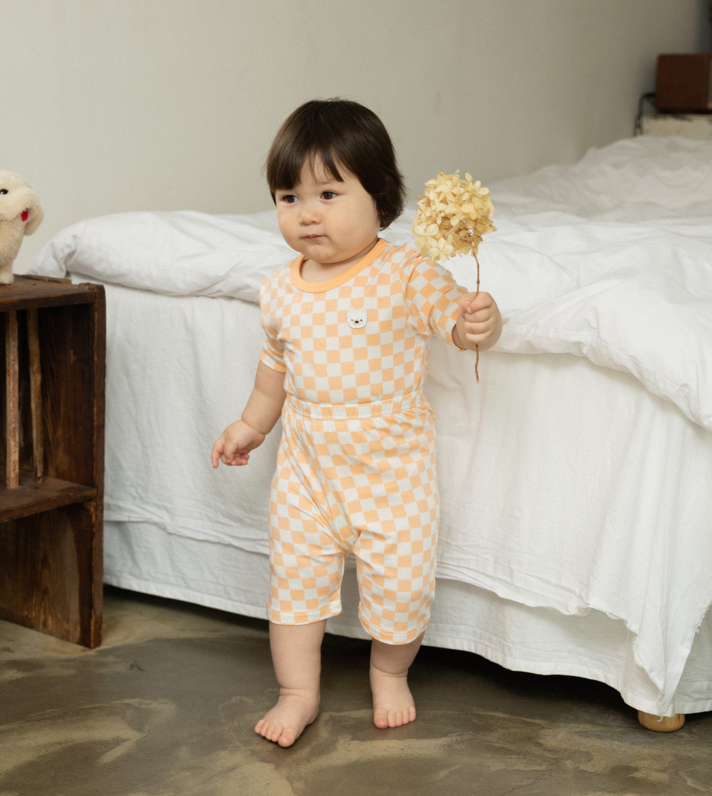 (COCOHANI) Summer MicroModal Checkerboard Short Sleeve Pajama Set (3 Colors)