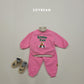 (Pre-order) Soybean Kids Winter - Snow Fun Fleece-Lined Top & Bottom Set 양기모스노우펀상하 (3 Colors)