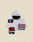 (Pre-order) OOTTBEBE Fall - Retro Hooded Tee - 레트로후드쫄티 (4 Colors)