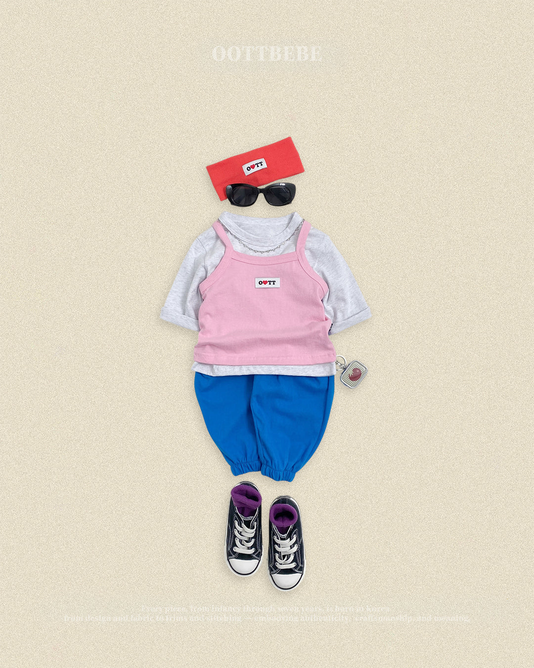 (Pre-order) OOTTBEBE Fall - Jelly Mix Balloon Jogger Pants - 젤리믹스고쟁이팬츠 (4 Colors)