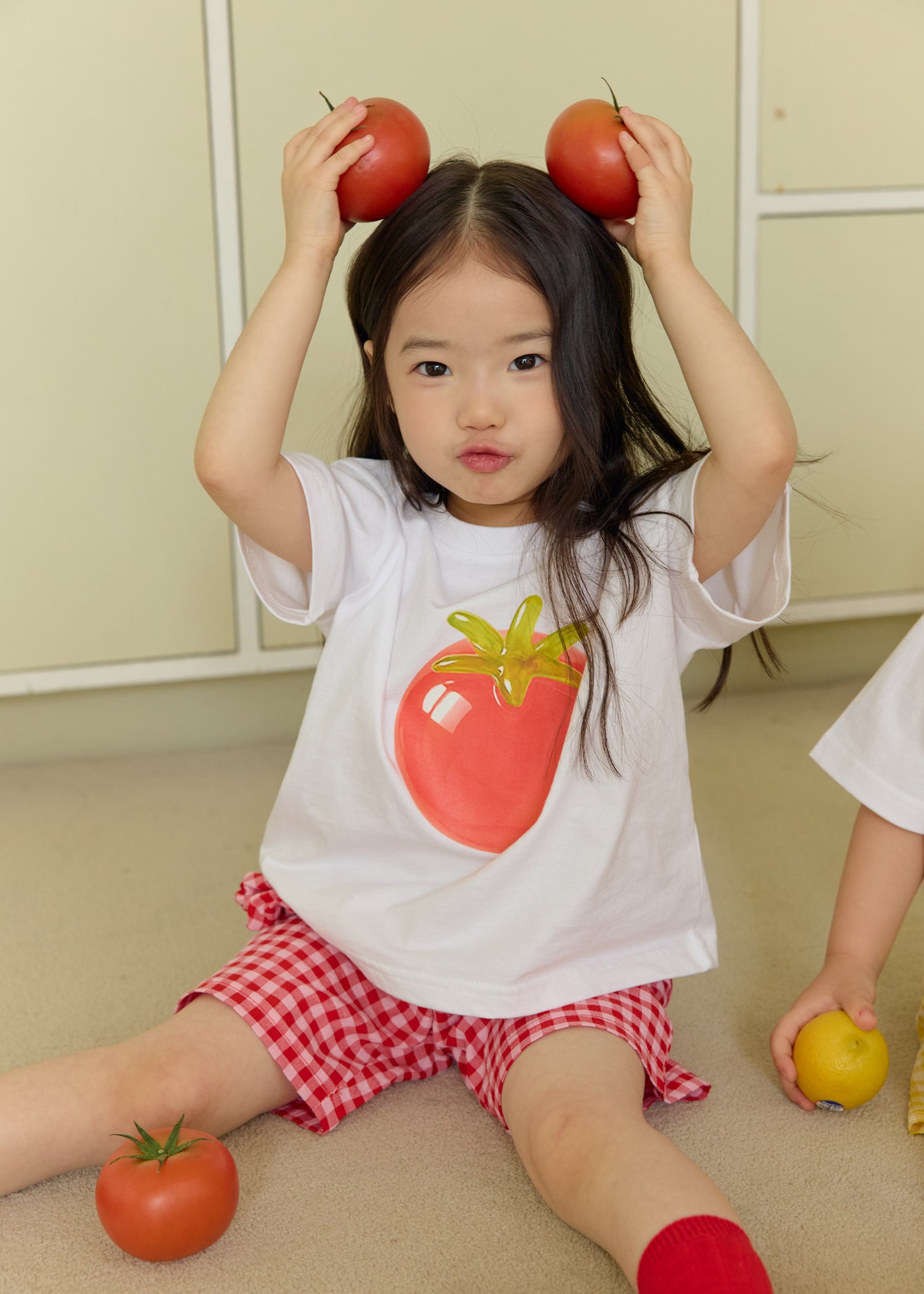 (In-stock) Daily Bebe Summer - Kids’ Fruit Jelly Top & Bottom Set 과일젤리세트 (4 Colors)