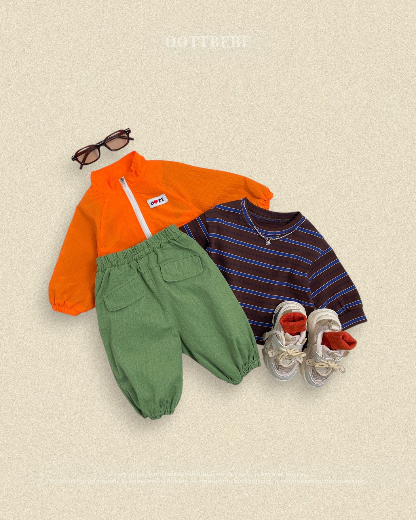 (Pre-order) OOTTBEBE Fall - High Teen Windbreaker - 하이틴바람막이 (2 Colors)