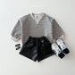 (Pre-order) Daily Bebe - Kids’ Triangle Stripe Sweatshirt 단가라 삼각 맨투맨 (2 Colors)