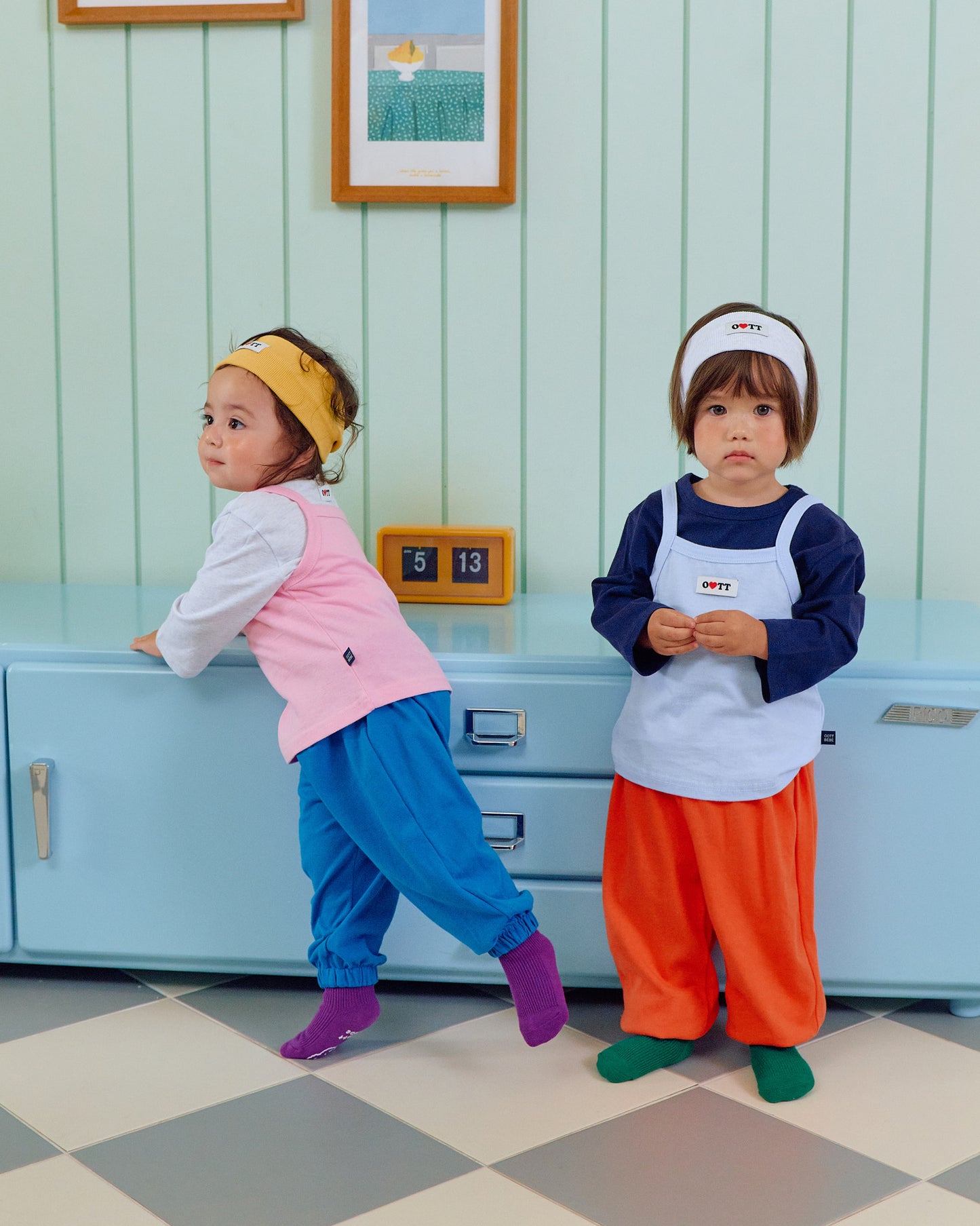 (Pre-order) OOTTBEBE Fall - Jelly Mix Balloon Jogger Pants - 젤리믹스고쟁이팬츠 (4 Colors)