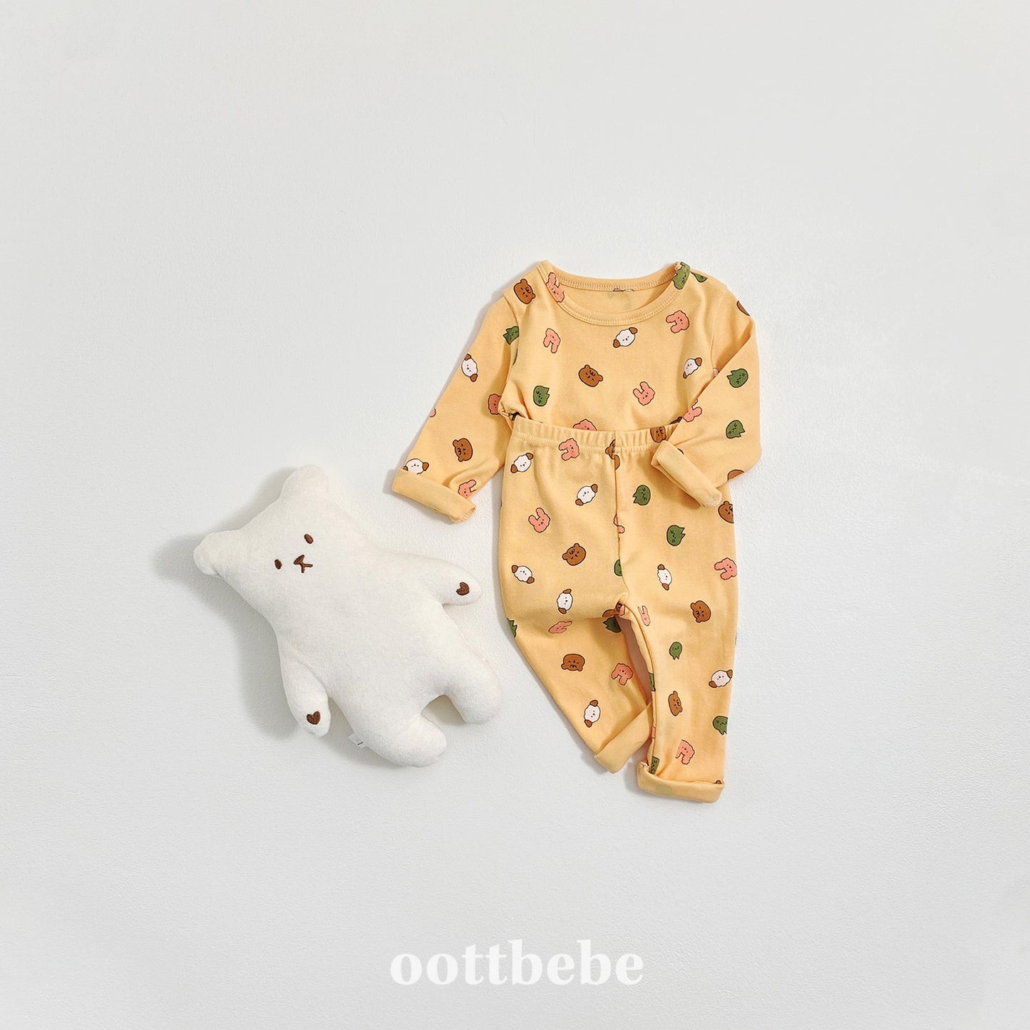 (Pre-order) OOTTBEBE Winter - Yum Yum Friends Homewear 얌얌친구실내복 (3 Colors)