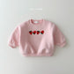 (Pre-order) Daily Bebe - Kids’ Strawberry Top & Bottom Set 딸기자수 상하셋트 (3 Colors)