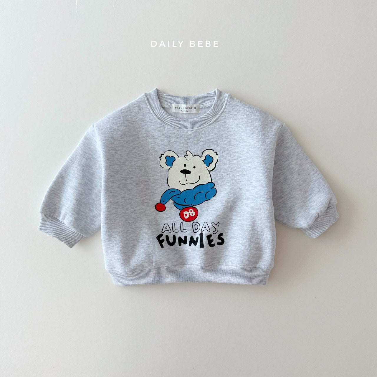 (Pre-order) Daily Bebe - Kids’ Hello Winter Top & Bottom Set 펭귄백곰 상하셋트 (2 Colors)