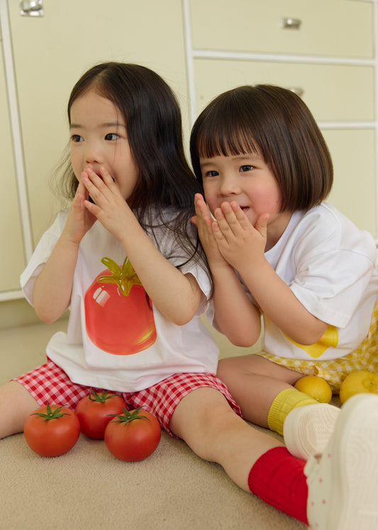 (Pre-order) Daily Bebe Summer - Kids’ Fruit Jelly Top & Bottom Set 과일젤리세트 (4 Colors)