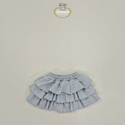(Pre-order) Soybean Kids - 3-tiered Ruffle Skirt 3단캉캉스커트 (3 Colors)