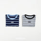 (Pre-order) OOTTBEBE -  Urban Stripe Tee 어반스트라이프티 (2 Colors)