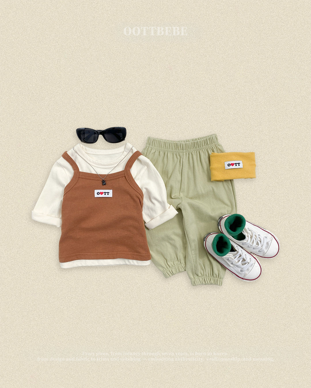 (Pre-order) OOTTBEBE Fall - Jelly Layering Tank Top - 젤리레이어드티 (4 Colors)
