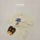 (Pre-order) Soybean Kids Winter - Little Traveler Fleece-Lined Top & Bottom Set 양기모꼬마여행자상하 (3 Colors)