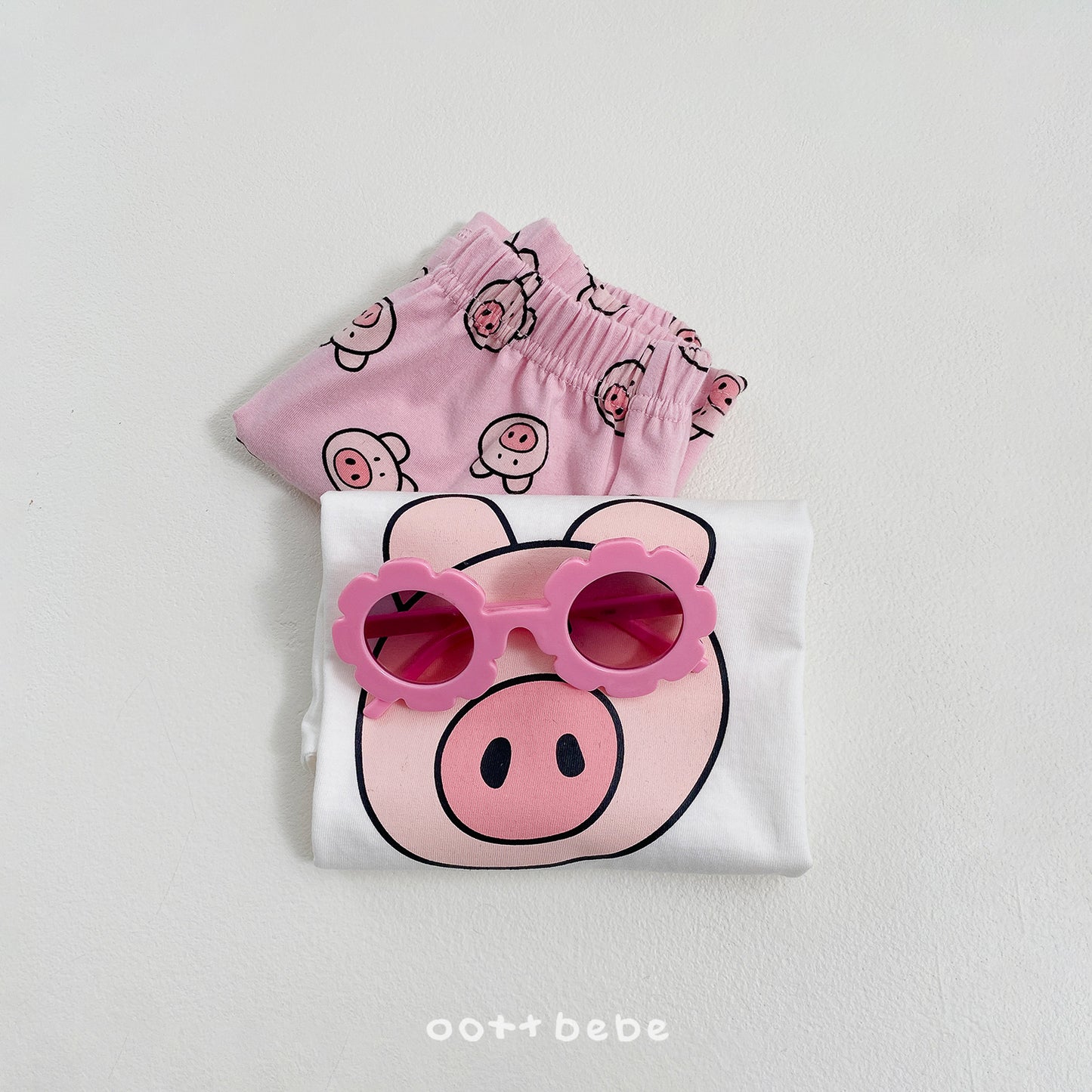 (Pre-order) OOTTBEBE Summer - Happy Friends T-shirt 해피프렌즈티셔츠 (4 Colors)