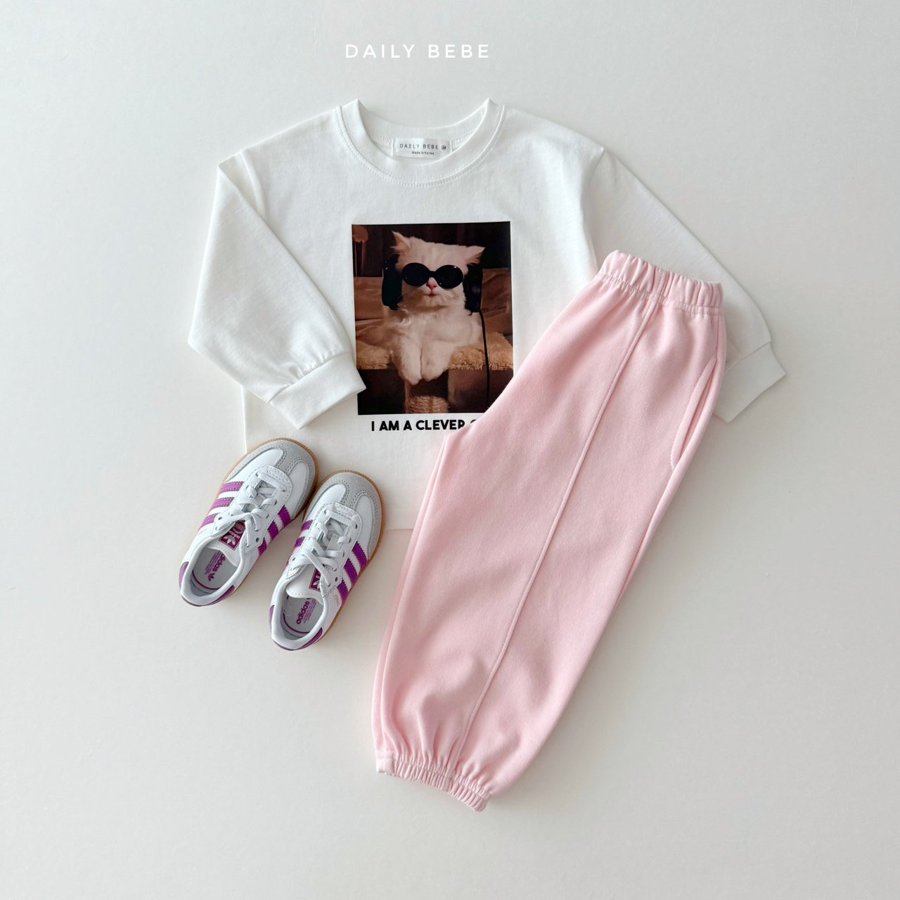 (Pre-order) Daily Bebe - Kids’ Seamline Jogger Pants 절개조거팬츠 (5 Colors)