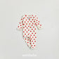 (Pre-order) OOTTBEBE Winter - Heart Pajama Set 하트실내복 (2 Colors)