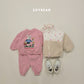 (Pre-order) Soybean Kids Winter - Picnic Fleece-Lined Top & Bottom Set 피크닉양기모상하 (2 Colors)