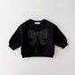 (Pre-order) Daily Bebe - Kids’ Ribbon Cubic Sweatshirt 리본 큐빅 맨투맨 (2 Colors)