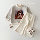 (Pre-order) Daily Bebe - Kids' Puppy Mock-Neck Sweatshirt 강아지 반목 맨투맨 (2 Colors)
