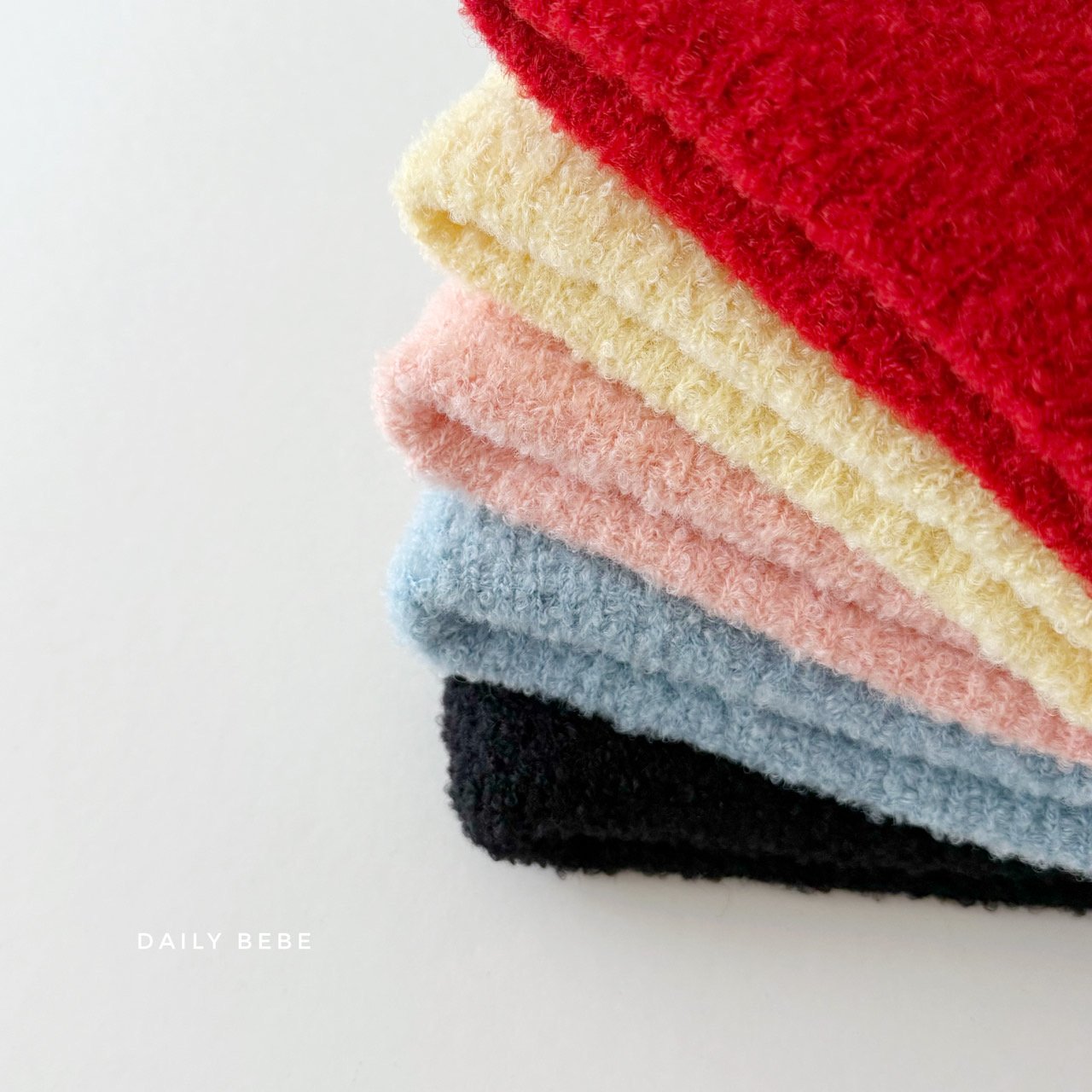 (Pre-order) Daily Bebe Winter - Kids’ Boucle Cozy Beanie 부클비니 (5 Colors)