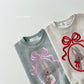 (Pre-order) Daily Bebe - Kids' Bunny Embroidery Sweatshirt 토끼 자수 맨투맨 (2 Colors)