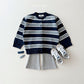 (Pre-order) Daily Bebe - Kids' Multi Stripe Cardigan 멀티단가라 가디건 (2 Colors)
