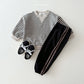 (Pre-order) Daily Bebe - Kids’ Triangle Stripe Sweatshirt 단가라 삼각 맨투맨 (2 Colors)