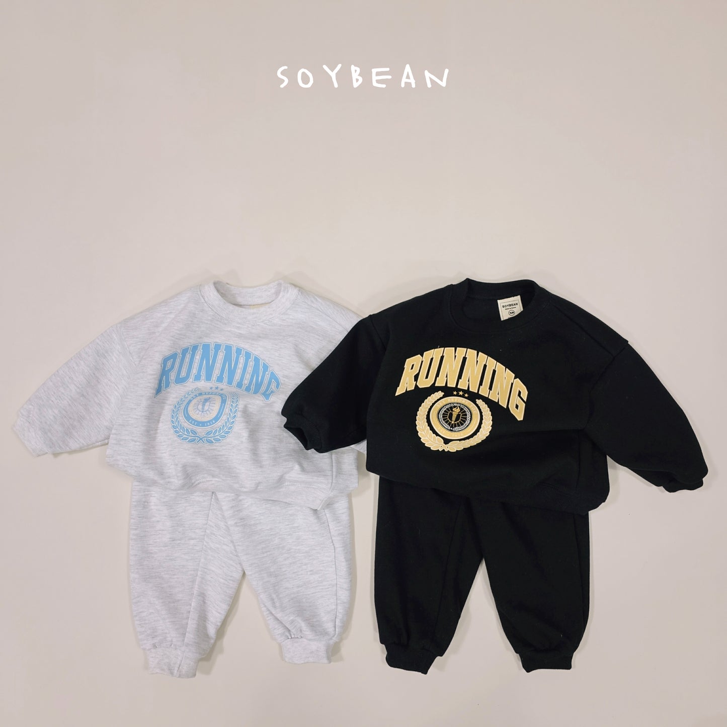 (Pre-order) Soybean Kids Spring - Running Top & Bottom Set 러닝상하복 (2 Colors)