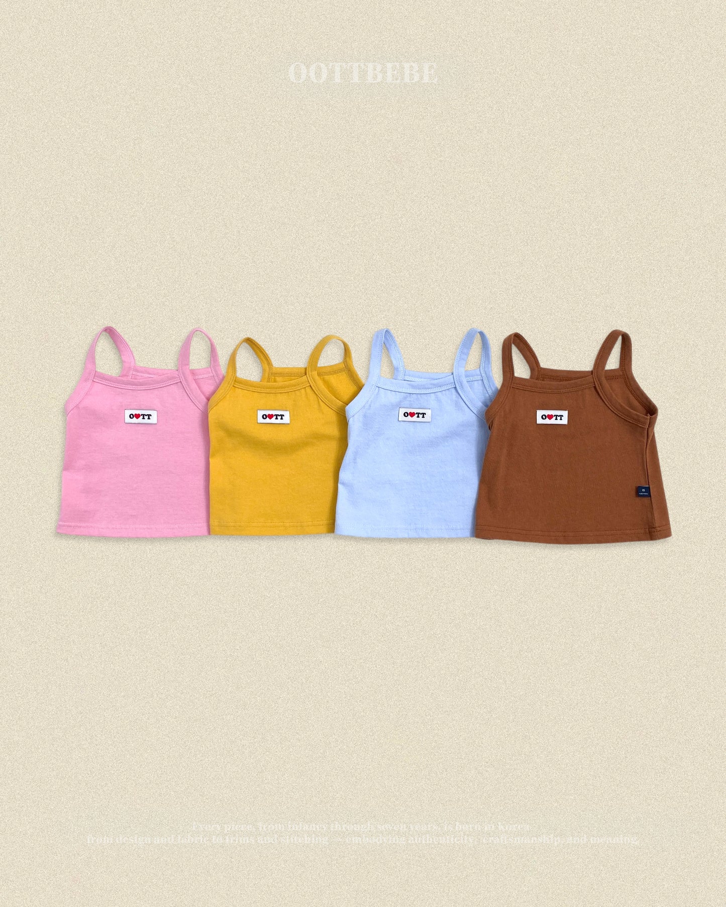 (Pre-order) OOTTBEBE Fall - Jelly Layering Tank Top - 젤리레이어드티 (4 Colors)
