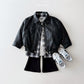 (Pre-order) Daily Bebe - Kids' Faux Leather Jacket 깨죽자켓 (2 Colors)