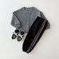 (Pre-order) Daily Bebe - Kids’ Ribbed Knit Sweatshirt 골지니트 맨투맨 (3 Colors)