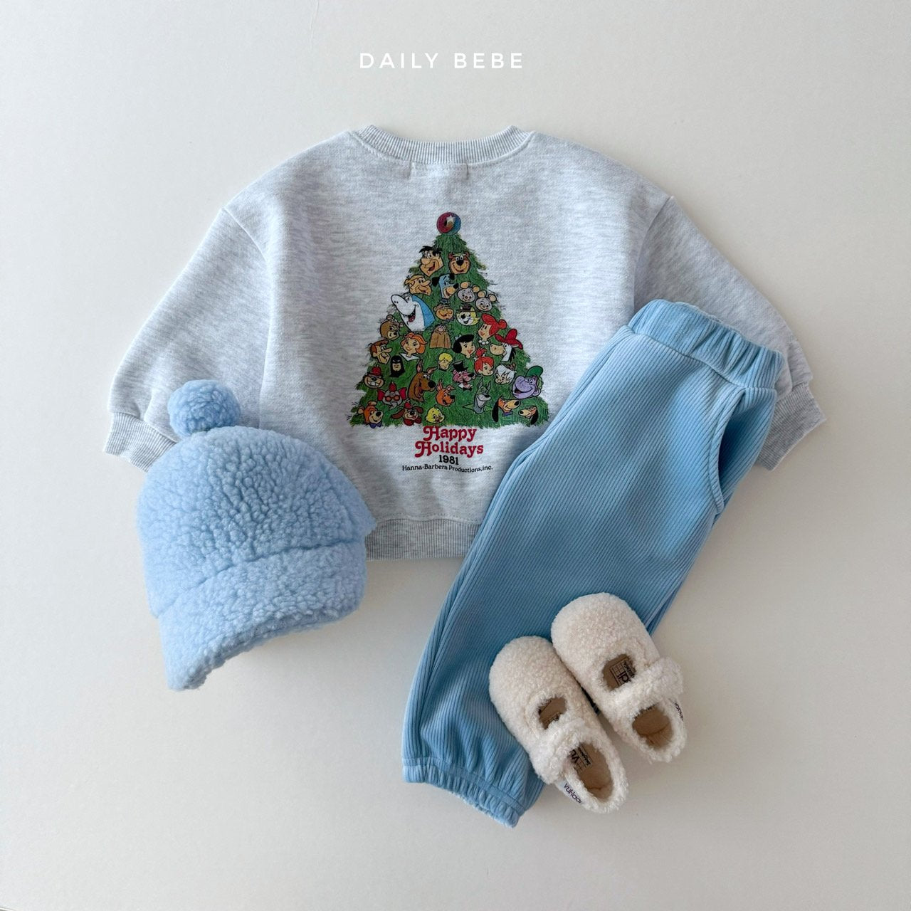 (Pre-order) Daily Bebe - Kids’ Christmas Tree Sweatshirt 트리맨투맨 (2 Colors)