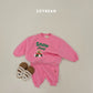 (Pre-order) Soybean Kids Winter - Snow Fun Fleece-Lined Top & Bottom Set 양기모스노우펀상하 (3 Colors)