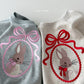 (Pre-order) Daily Bebe - Kids' Bunny Embroidery Sweatshirt 토끼 자수 맨투맨 (2 Colors)